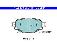 ATE 13.0470-5534.2 Brake pad set