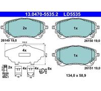 ATE 13.0470-5535.2 Brake pad set