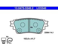 Brake pads 13.0470-5540.2 ATE for MITSUBISHI OUTLANDER III ECLIPSE CROSS
