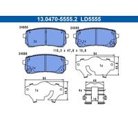 BRAKE PAD SET DISC BRAKE 13.0470-5555.2 FOR KIA G4KE/G4KJ 2.4L D4HB 2.2L 4cyl