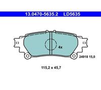 Brake pads 13.0470-5635.2 ATE for TOYOTA LEXUS