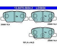 ATE 13.0470-5654.2 Brake pad set