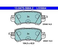 Brake pads 13.0470-5664.2 ATE for MAZDA CX-5 CX-3