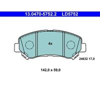 ATE 13.0470-5752.2 Brake pad set