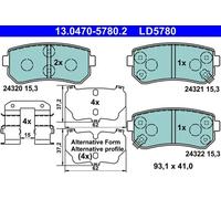 ATE 13.0470-5780.2 Brake pad set