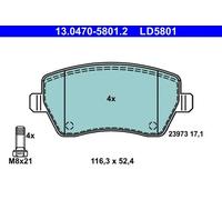 ATE 13.0470-5801.2 Brake pad set