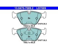 Brake Pad Set, disc brake ATE 13.0470-7089.2 for BMW 5 (E39) 2.5 1995-2