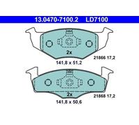 Brake pads 13.0470-7100.2 ATE for VW SEAT SKODA