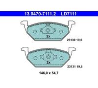 Brake pads 13.0470-7111.2 ATE for SEAT AUDI VW SKODA