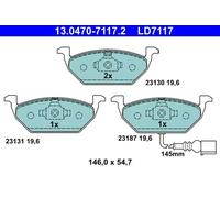 ATE 13.0470-7117.2 Brake pad set