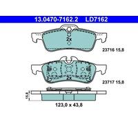 ATE 13.0470-7162.2 Brake pad set