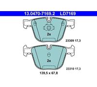 Brake pads 13.0470-7169.2 ATE for BMW 7 5 5 Touring 6 6 Convertible X5 X6
