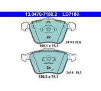 Brake pads 13.0470-7188.2 ATE for VOLVO XC90 I