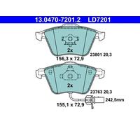 Brake pads 13.0470-7201.2 ATE for AUDI SEAT
