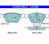 Brake pads 13.0470-7203.2 ATE for MERCEDES-BENZ E-CLASS S-CLASS E-CLASS T-Model