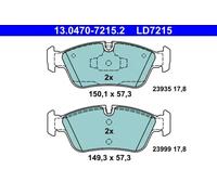 Brake pads 13.0470-7215.2 ATE for BMW 1 3