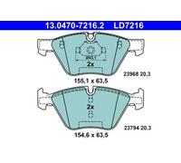 Brake pads 13.0470-7216.2 ATE for BMW 3 Touring 3 X1 Z4 Roadster 3 Coupe