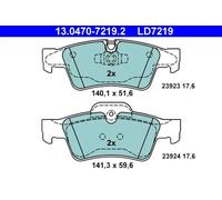ATE Brake Pads 13.0470-7219.2 for Mercedes-Benz R-Class, GL-Class, M-Class