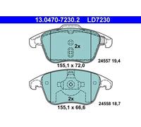 DISC BRAKE PADS SET FOR CITROEN PEUGEOT DS C4 II B7 5FV RHE AHR RHH ATE