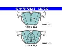 Brake pads 13.0470-7232.2 ATE for BMW X5 X6