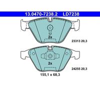 Brake pads 13.0470-7238.2 ATE for BMW 3 Touring X1 3 3 Coupe 3 Convertible