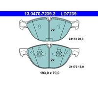 Brake pads 13.0470-7239.2 ATE for BMW X5 X6