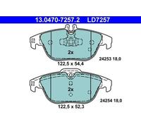 DISC BRAKE PADS SET FOR MERCEDES BENZ C CLASS W204 OM 642 832 M 272 961 ATE