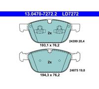 Brake pads 13.0470-7272.2 ATE for VOLVO XC60 I SUV XC90 I XC60 I VAN