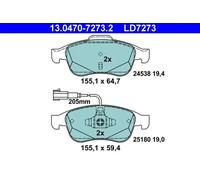 Brake pads 13.0470-7273.2 ATE for ALFA ROMEO GIULIETTA