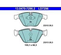 ATE 13.0470-7296.2 Brake pad set