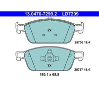 ATE Disc Brake Pad Set 13.0460-7299.2 for Ford Tourneo/Connect/Grand V408 1.5L