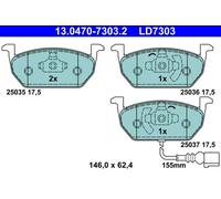 Brake pads 13.0470-7303.2 ATE for SEAT VW AUDI SKODA