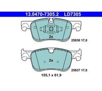 ATE 13.0470-7305.2 Brake Pad Set, disc brake for CITRO?N