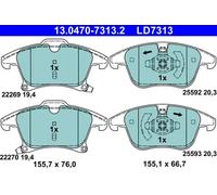Brake Pad Set, disc brake ATE 13.0470-7313.2 for GALAXY III (CK) 2 2018-2023