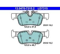Brake pads 13.0470-7315.2 ATE for BMW MINI