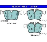 ATE 13.0470-7326.2 Brake pad set