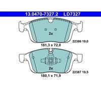 Brake pads 13.0470-7327.2 ATE for VOLVO XC60 I SUV XC60 I VAN
