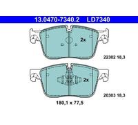 ATE 13.0470-7340.2 Brake pad set