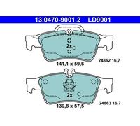 Brake pads 13.0470-9001.2 ATE for MERCEDES-BENZ E-CLASS E-CLASS T-Model