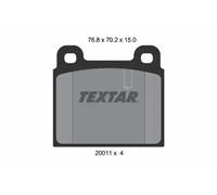 Brake pads 2001102 TEXTAR for BMW ALFA ROMEO MERCEDES-BENZ FERRARI PORSCHE