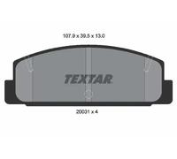 Textar Rear Brake Pads fits Mazda 323 F/P S RX-7 626 2003101