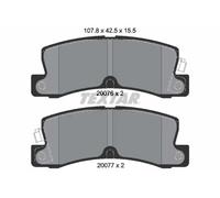 Textar Car Brake Pad Rear Acoustic Wear Warning For Toyota 2007601