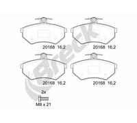 Brake pads 20168 00 701 00 BRECK for VW SEAT