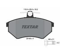 Front Brake Pad Set For Disc Fits VW Corrado Golf Passat Scirocco TEXTAR 2016801