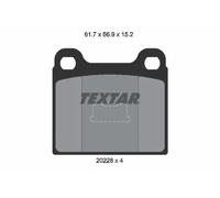 Brake pads 2022803 TEXTAR for AUDI VW