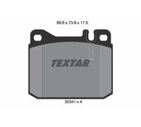 Textar Front Brake Pads fits Mercedes-Benz 123 S-Class SL 2034110