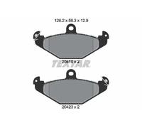 Textar Rear Disc Brake Pad Set 2041003 - Genuine OE Full Set of 4, Fits Lotus Opel Tesla Vauxhall