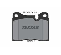 Brake Pad Set, disc brake TEXTAR 2043703 for BMW 5 (E12) 2 1972-1979