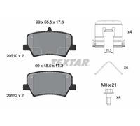 TEXTAR 2051001 Brake pad set