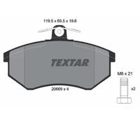 TEXTAR 2066921 Brake Pads Set Front for 80 A4 90 Cabriolet 100 Coupe A3 Tiggo